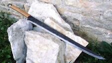 CUSTOM HANDMADE SPRING STEEL 5160 KATANA SWORD COMBAT SWORD VIKING SWORD picture