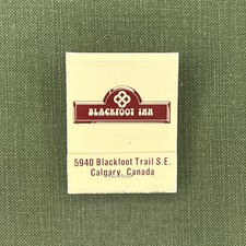 Blackfoot Inn The Terrace Dining Lounge Calgary Canada Rare Vintage Matchbook picture