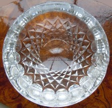 EHI HOLLYWOOD REGENCY MID CENTURY MODERN WATERFORD CRYSTAL MCM CLASSIC ASH TRAY picture