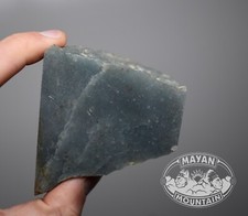 BEAUTIFUL TRANSLUCENT BLUE CHUNK OF GUATEMALAN JADEITE JADE ROUGH MAYAN MOUNTAIN picture