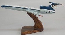 Tupolev TU-154 Malev Air TU154 Airplane Mahogany Kiln Dry Wood Model Small New picture