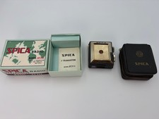 Vintage Spica ST711 Transistor Radio W/ Box Manual Case Japan 1960s Untested picture