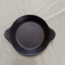 VTG. Le Creuset #3 Small  Au Gratin Dish Satin Black Matte enameled  Cast Iron picture