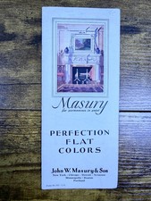 John W. Masury Painting Company Perfection Flat Color Guide c1940 Minneapolis MN picture