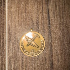 POST WWII U.S. BERLIN AIRLIFT MEDAL FOR HUMANE ACTION SLOT CRIMP BROOCH picture