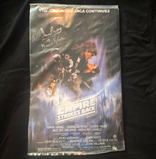 Star Wars The Empire Strikes Back Original Movie Poster Signed David Prowse COA picture
