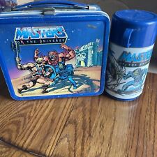 Vintage 1983 Aladdin He-Man Master of the Universe Metal Lunchbox with Thermos picture