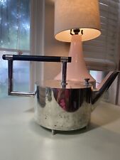 Unique Vintage Christopher Dresser Style Silver-plated Teapot w/damage picture