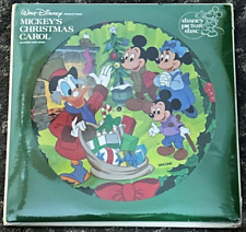 Mickey's Christmas Carol Story & Song Picture Disc Record 1982 Walt Disney picture