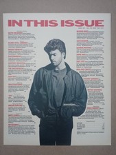 1980s GEORGE MICHAEL Wham Iconic Pose Issue Excerpt Vintage Poster Print Ad picture