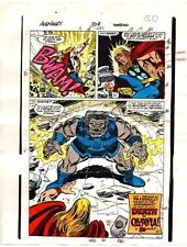 Original 1989 Thor Avengers 309 color guide art, Marvel comic production artwork picture