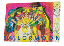 RARE 90s Amada 5th Anniversay Sailor Moon vs Queen Beryl Prism Trading Card #20 picture
