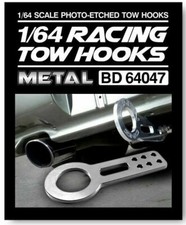 1/64 Metal RACING TOW HOOKS SET For Diecast Models  picture