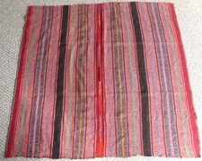 Peruvian Aguayo Mastana - Hand-woven Rug, Wall Hanging -Andean Mountain Textile picture