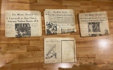 THE MIAMI HERALD NOVEMBER 1963 JOHN F. KENNEDY JFK ASSASSINATION NEWSPAPER LOT picture