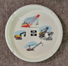 Vintage Bucyrus Erie Heavy Construction Advertising Ashtray - EXC picture