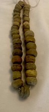 Vintage Hebron African beads,  called Kano Beads.  Yellowish in color, lot 34 pc picture