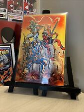 Deadpool Boba Fett Deathstroke MERCS METAL Print SIGNED by Marat Mychaels 11x17 picture