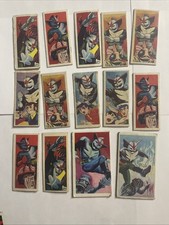 Vintage Japanese Menko Cards Lot of 12 Chojin Barom-1 Showa Retro Tokusatsu 1972 picture