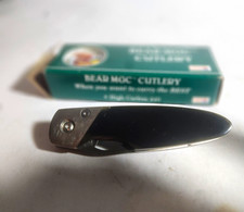 Bear MGC Cutlery MGC Pocketknife SS Drop Point Plain Edge Frame Lock Clip Box picture