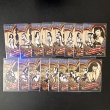 Bettie Page - 2014 Leaf Queen of Pinups Complete 16 Card Set picture