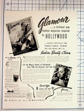 Vintage Glamour Magazine Ad 1939 Hollywood Fashion Robert Taylor Barbara picture