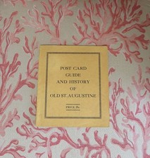 1912 Post Card Guide & History of Old St. Augustine FL H.J. Usina Book & 10cards picture