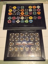 Multiple Different Harley Davidson Dealership Poker Chips Lot of 57 Framed picture