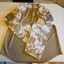 Genuine British Army Issue Desert DPM UBACS Combat Shirt - Lg- Good Condtion picture