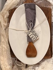 Modern Farmhouse Ceramic Platter Set,Gracie Oaks Oval Serving Dish w/accessories picture