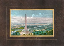 1850's Charles Magnus bird's eye view of Washington DC from hand colored scenes. picture