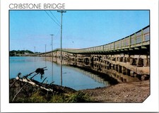 Postcard Bailey Island-Orr's Island Maine ME Cribstone Bridge picture