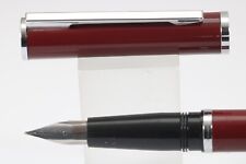 Vintage Waterman Super Master Lacquered Maroon Medium Fountain Pen, CT picture