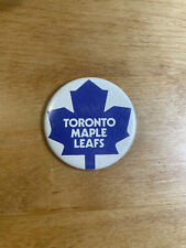 Toronto Maple Leafs Blue Logo Hockey Canada Vintage Metal Pinback Pin Button picture