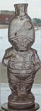 French or British King's or Queen's Grenadier Soldier Glass Bottle Applied Top picture