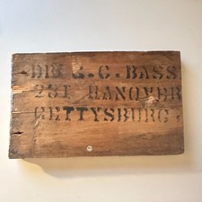 Dr. G.C. Bass - Original Piece of Wood From The Keystone Inn Gettysburg PA 4TH-9 picture