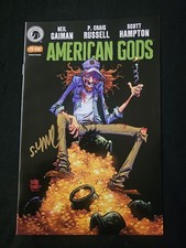 American Gods #1 (2017) SDCC Exclusive Skottie Young Cover LOW Print Run SIGNED picture