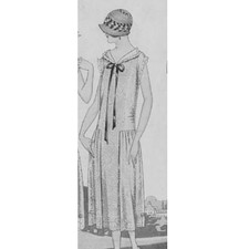 Antique 1920s Dress Parissiene Style McCall Pattern 3666 Bust 37 Near Complete picture
