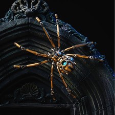 Steampunk Mechanical Widow Spider Kinetic Sculpture, Metal Toy for Adult picture