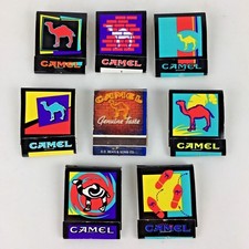 Lot 8 CAMEL Matchbook Covers Eddie New York Chicago Seattle Advertising Vintage picture