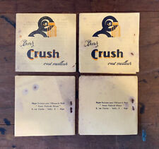 Vintage NOS 1930s French Drink Orange Crush Crushy Soda Paper Soap Lot of 4 picture