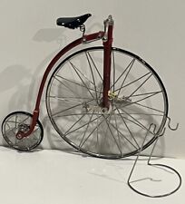 Byers Choice Victorian High Wheeler Red Bicycle with Stand picture