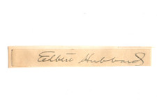 Elbert Hubbard (1856-1915) Signed Clip / Autographed Writer & Publisher picture