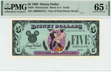 1988 $5 Disney Dollar Goofy PMG 65 EPQ (DIS8) picture