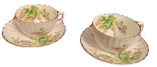 Vintage Radfords England Bone China Teacup And Saucer set of two rare offering picture