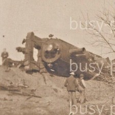 Antique 1910 RPPC Minneapolis And St Louis M&SL Railroad Train Wreck Postcard picture