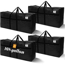 Windyun 4 Pack 168 Gallon Extra Large Moving Bags XXL Heavy Duty Black picture