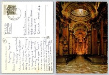 Melk Abbey Church Interior Postcard Stiftskirche Wien Austria Vintage picture