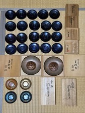 Gyokusendo & Tamarikyu Japanese Copperware 26pc Collection Tea Coasters Plate picture