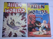 Alien Worlds 3 & 5 Pacific Comics 1983 Comic Lot of 2 picture